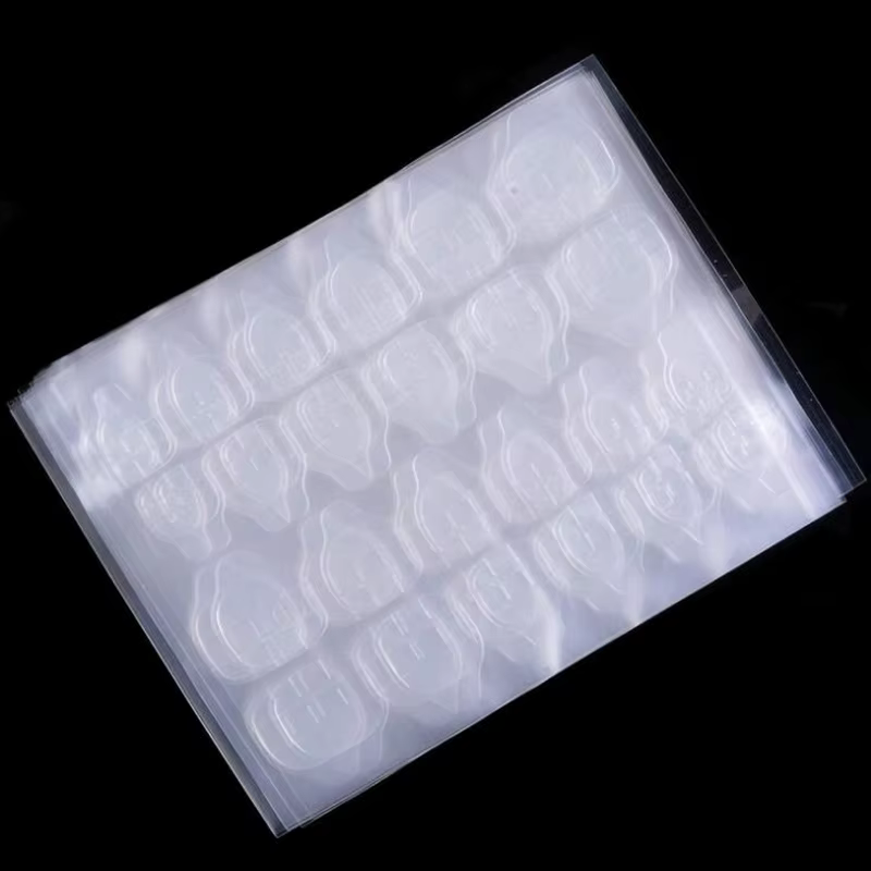 5 バ bricolage Double face autocollants gelée transparente colle à ongles faux ongles adhésif réutili