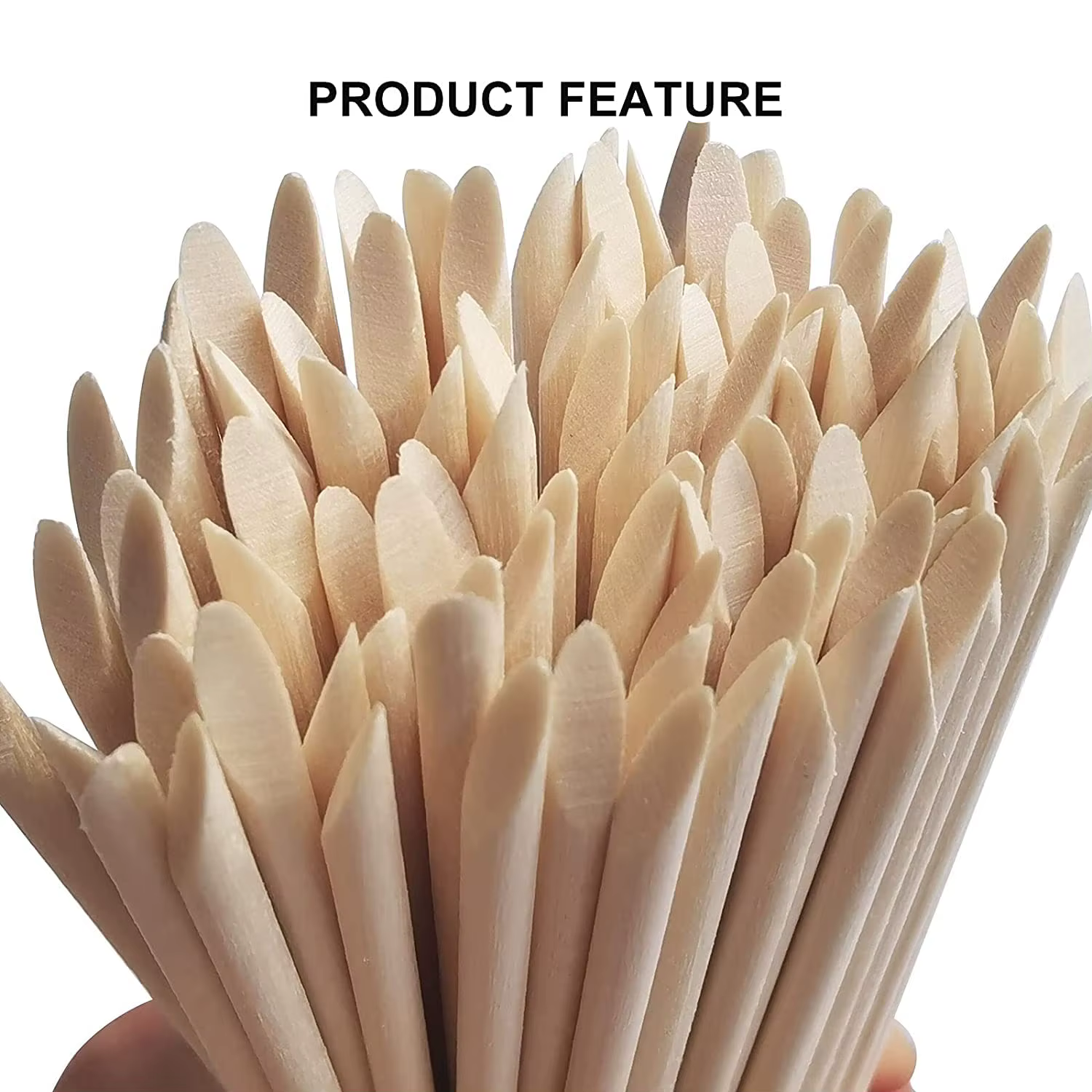 Lot de 50 ou 100 bâtonnets en bois d'oranger pour manucure et pédicure, outils de soins pour les ong