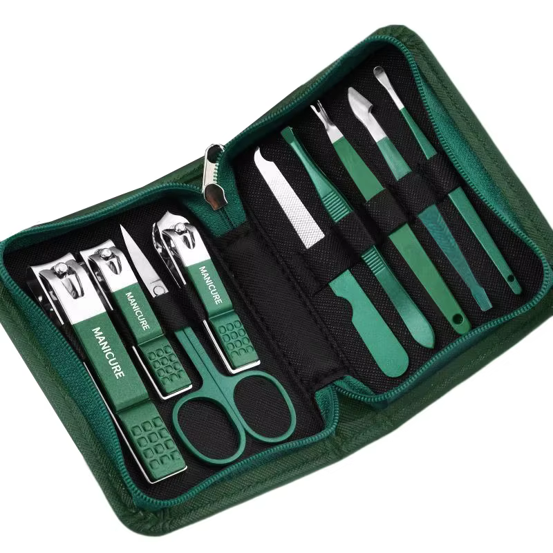 Kit professionnel de soins des ongles, ensemble de manucure et pédicure en acier inoxydable, ensembl