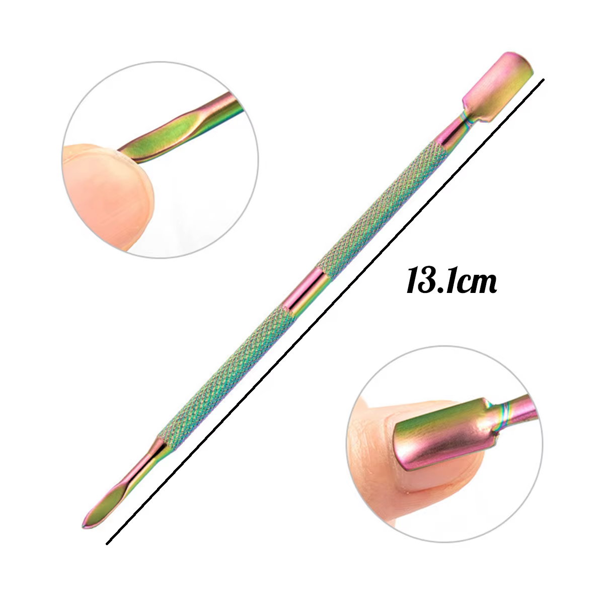 Coupe-ongles professionnel en acier inoxydable, ciseaux, pince multifonction, poussoir à cuticules,