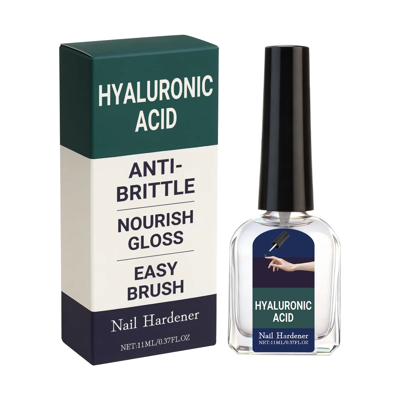 Endureur d'ongles à l'acide hyaluronique, nourrit les mains cassantes, les pieds, réparation des ong