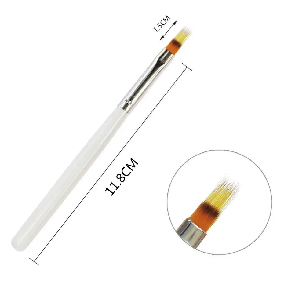 Outils pour ongles brosse à ongles barre de poudre dentelée barre noire stylo à ongles stylo à ongle