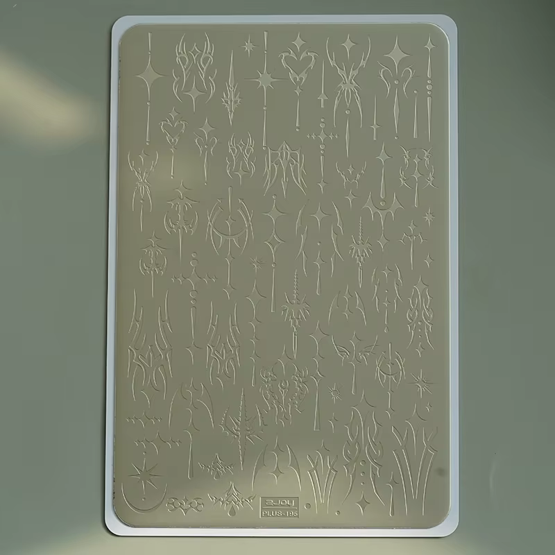 XMQ NAIL ART STAMPING PLATES COOL LINES TEMPLATES