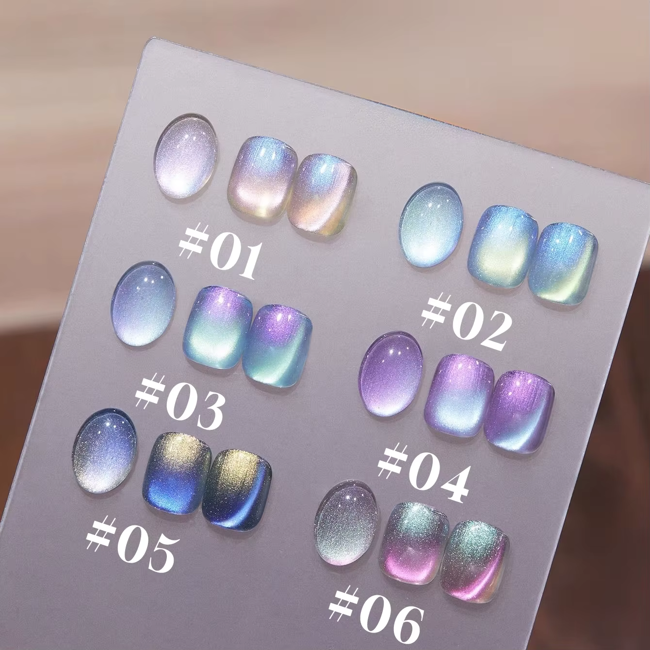 TC 10ML Aurora nuit cristal oeil de chat Gel Internet rouge presse sur les ongles glace Transparent