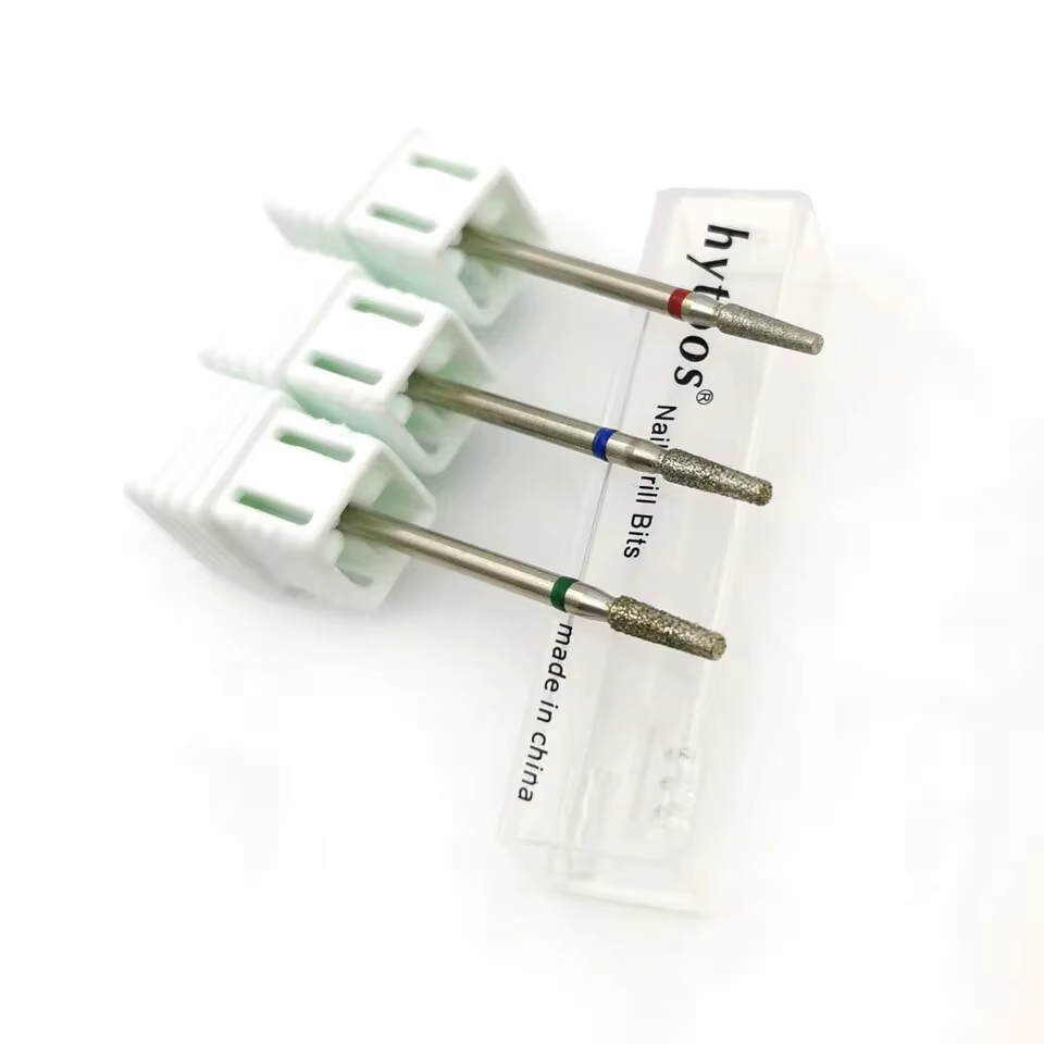 HYTOOS colonne diamant bavure ongles forets rotatif russe cuticule foret électrique manucure perceus
