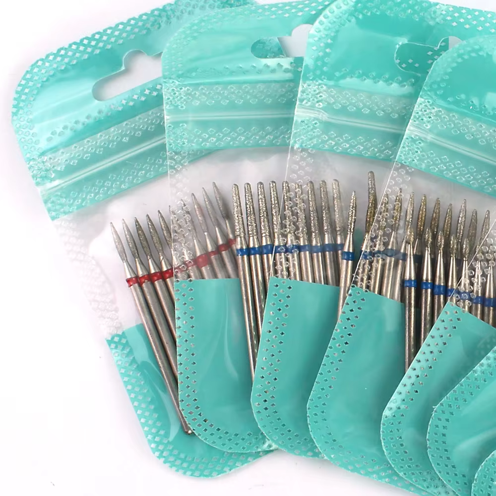 10 pièces diamant fraise ongles forets ensemble pour manucure accessoire pédicure électrique Machine