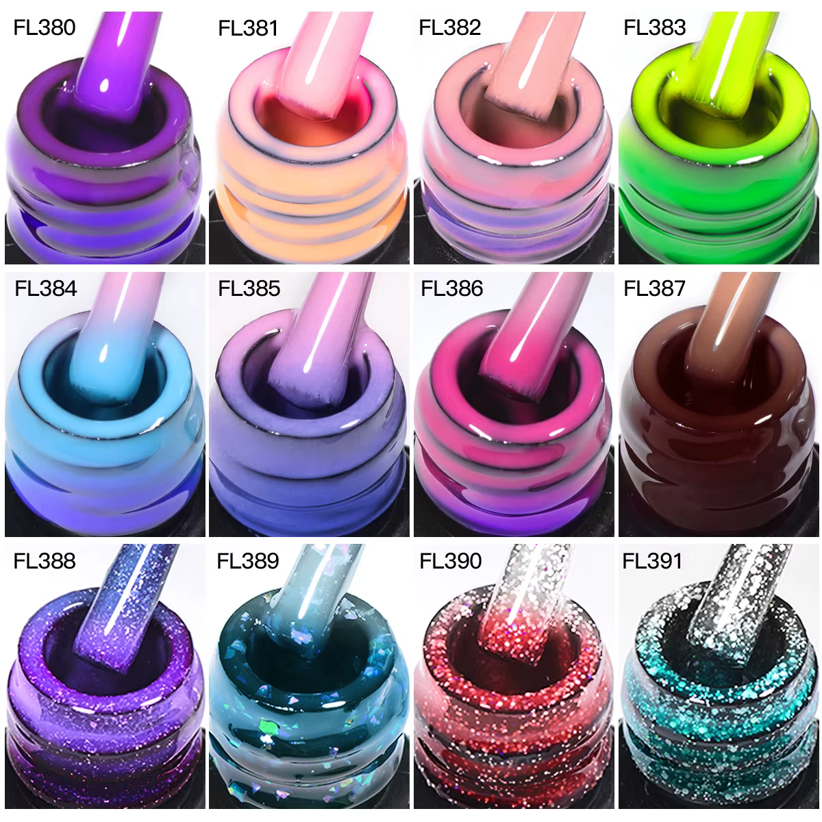 FOUR LILY – vernis à ongles thermique, 7ml, 3 couleurs changeantes, Semi-Permanent, à tremper, UV/LE