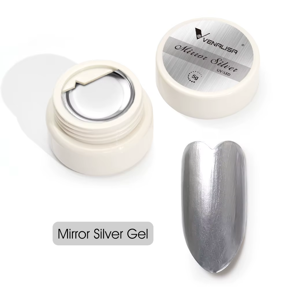 VENALISA métallisé argent miroir couleur or peinture Gel vernis Nail Art GDCOCO tremper UV LED coule