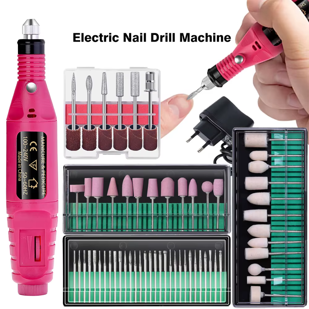 LULAA Portable professionnel électrique perceuse à ongles Machine outils de manucure pédicure perceu