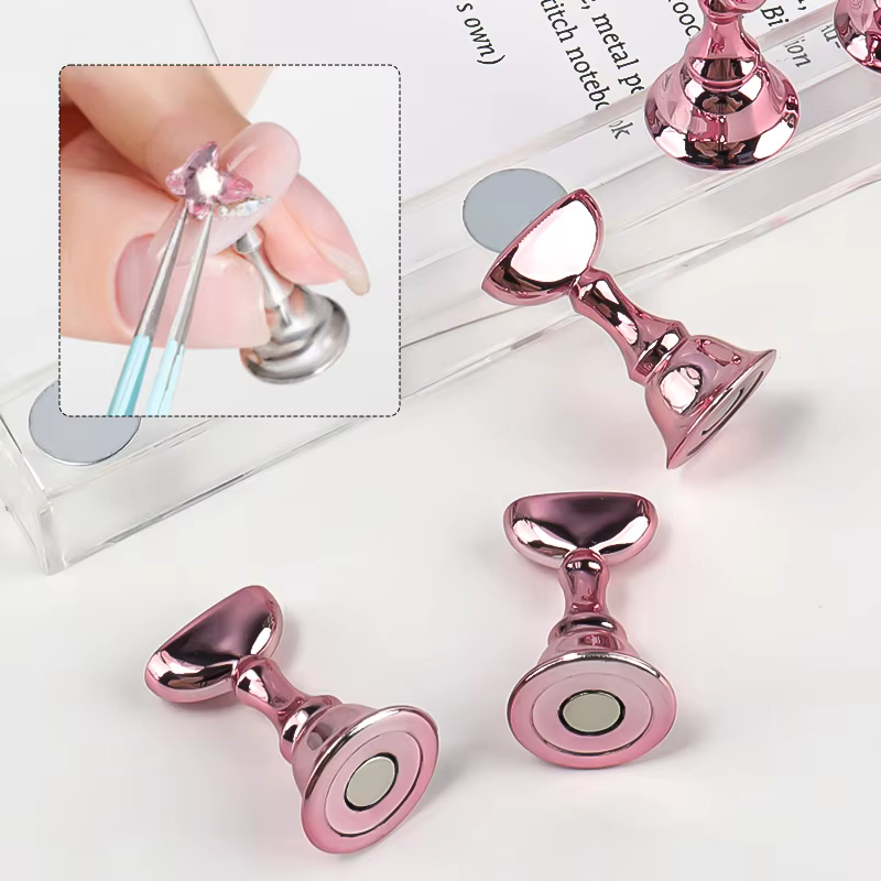5 pièces support pour ongles faux ongles pointe support de pratique Base en cristal support magnétiq