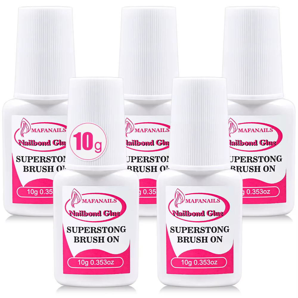 Colle à ongles pour pointes d'ongles, 10g, presse la plus forte (2/3/7/8/10ml), brosse à ongles sur 