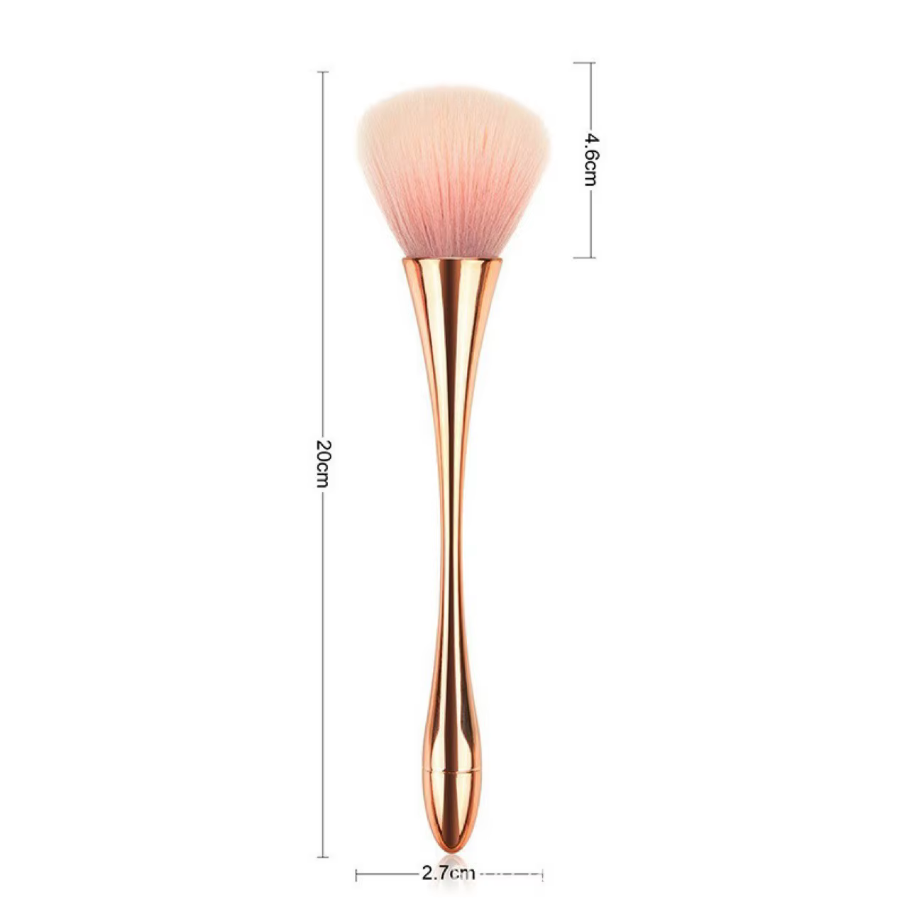 Brosse professionnelle en poudre à paillettes douces et moelleuses de grande taille, brosse de netto