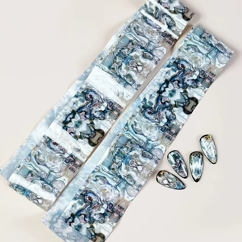 Autocollants en feuille d'autocollants pour ongles en marbre, 1 pièce, feuilles de transfert d'encre