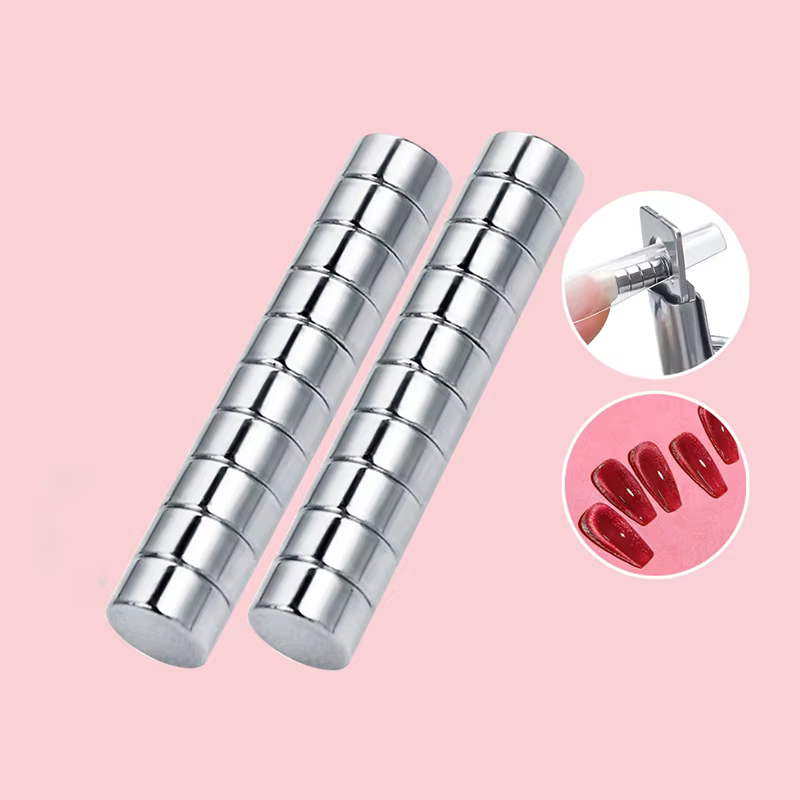 Petits aimants pour faux-bord, coupe-bord, outil de manucure pour ongles en acrylique, planche magné