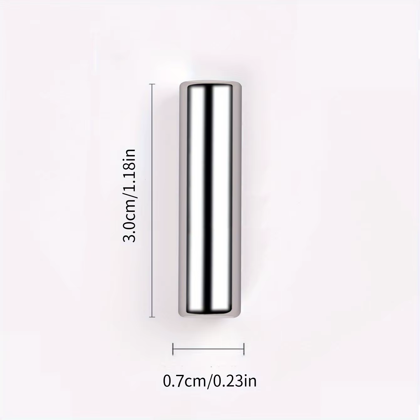 Stylo magnétique rond pour vernis Gel œil de chat, 3x0.7cm, pour peinture des ongles 3D, bâton magné