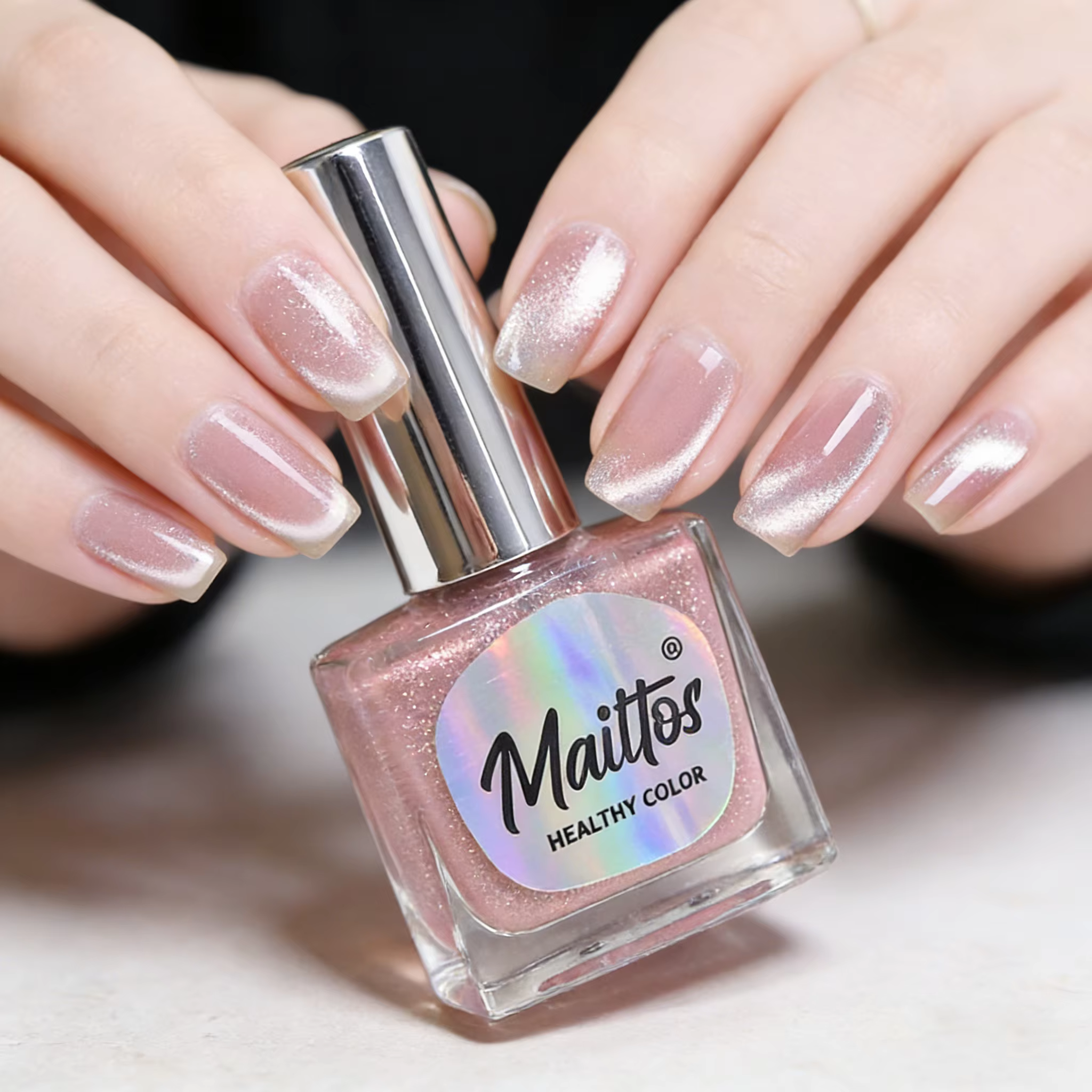 Vernis à ongles à base d'eau effet œil de chat WA524 Sheer 12ml, sans cuisson, inodore, avec aimant,