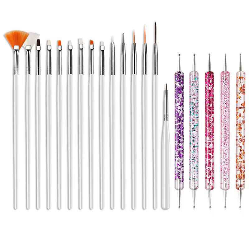 Ensemble de pinceaux pour Nail Art, fournitures professionnelles pour Gel UV acrylique, dessin, poin