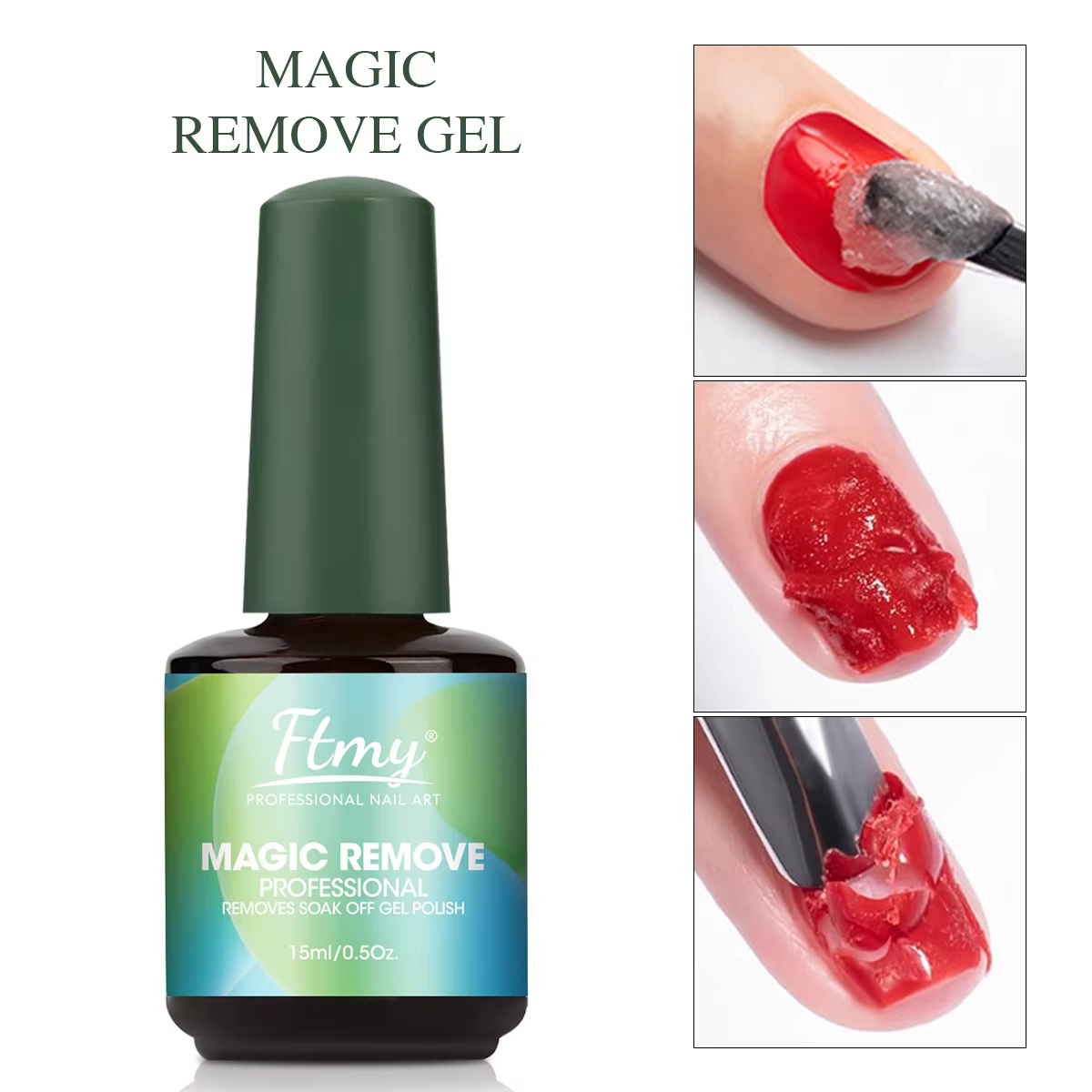Dissolvant de vernis à ongles en Gel, dissolvant rapide de 2-3 minutes de vernis à ongles, aucun dom