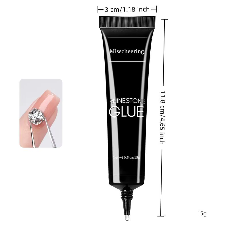 Gel de colle pour strass pour manucure, 15/30ml, Gel adhésif Super fort, Transparent, pour Nail Art,