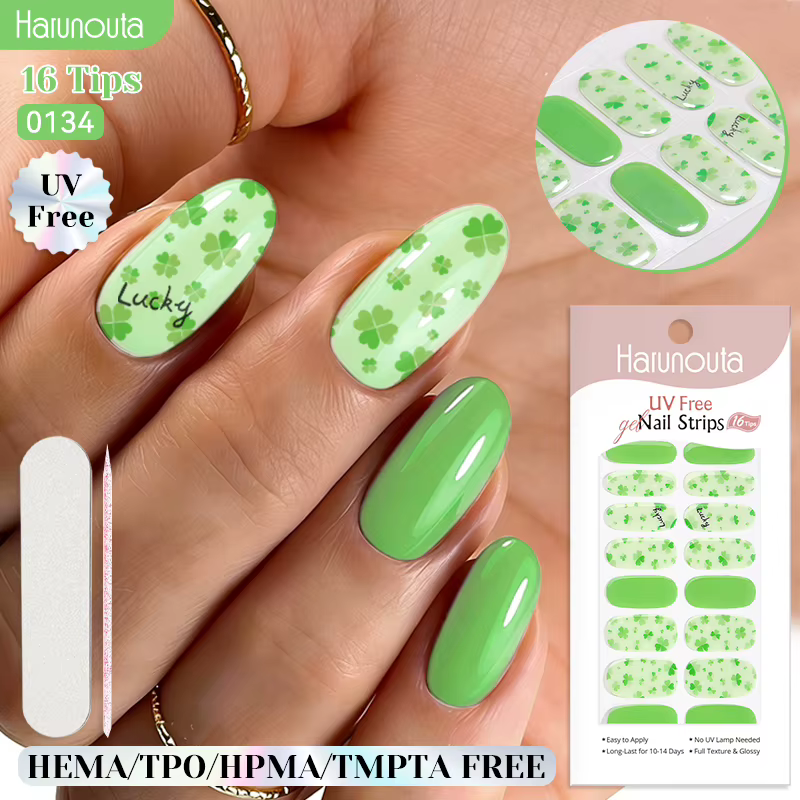 Bandes de gel pour ongles sans UV, gel holographique, vernis à ongles avec coupe-ongles, autocollant