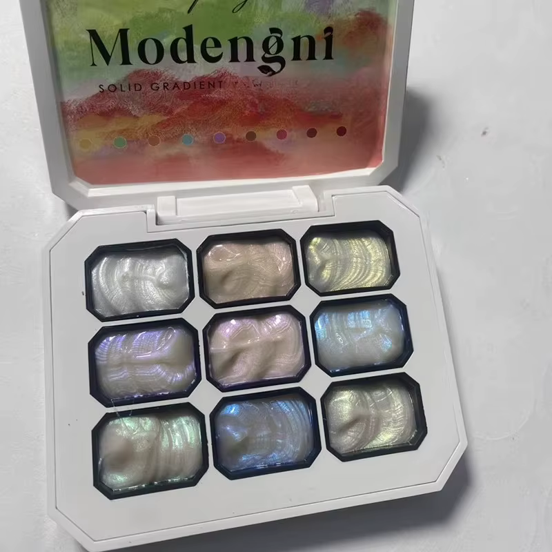 9 couleurs Aurora sirène Texture modélisation Gel 3D sculpture dessin Design créatif Nail Art UV/LED