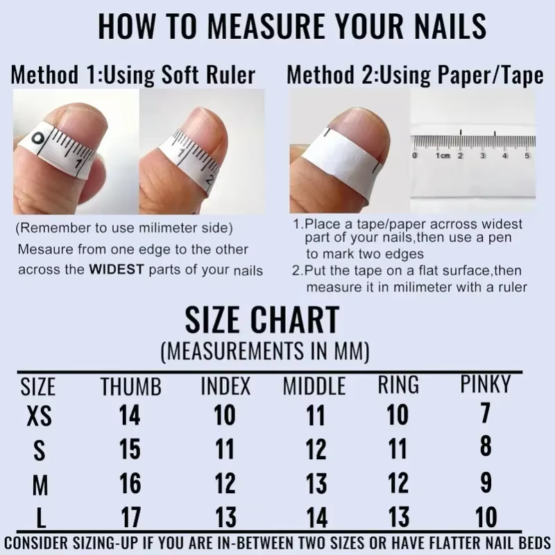 Faux ongles ovales courts et bleus, 10 pièces, rétro, dessinés à la main, marron, nœud à pois, press
