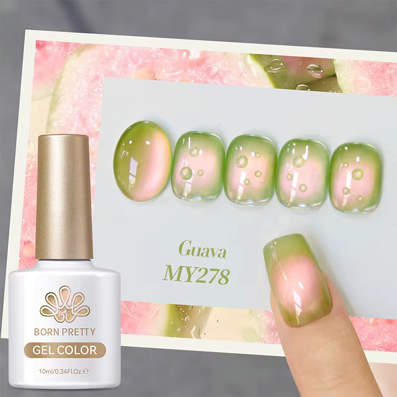 BORN PRETTY 10ml été fruits couleur Gel vernis à ongles goyave raisin violet miel piège chat magnéti