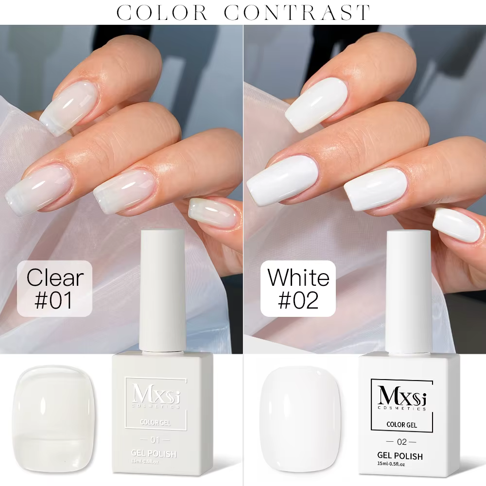 Mxsi 15ml Gel vernis à ongles néon marron bleu Royal rouge vert Pastal nu Nail Art vernis Gel laque