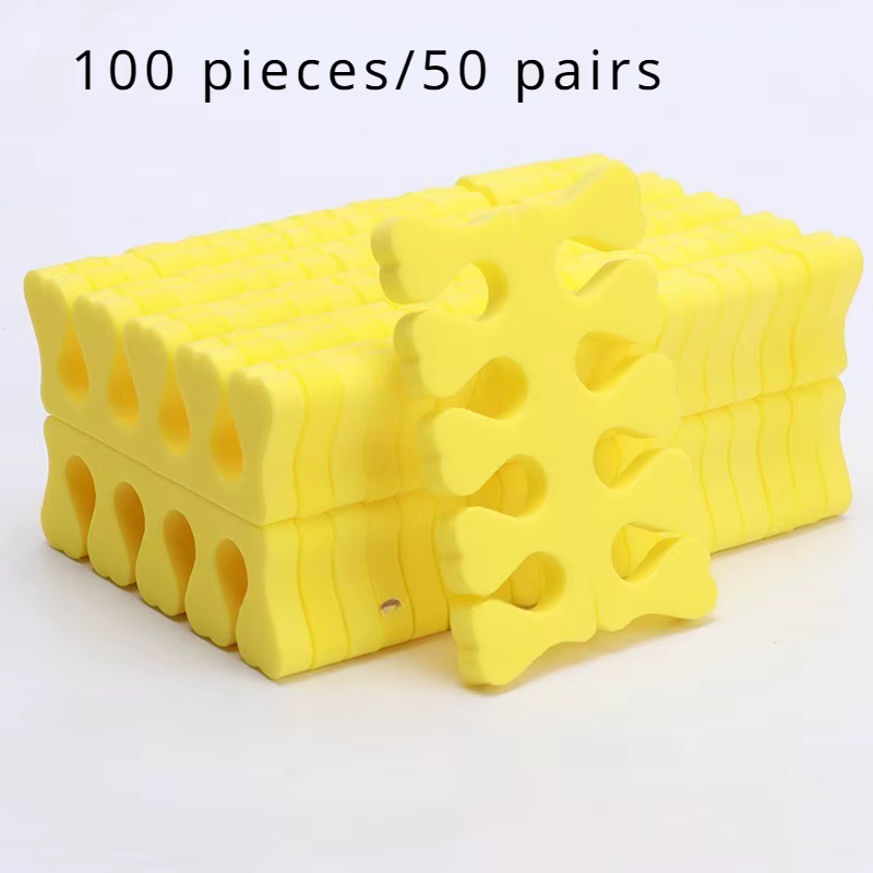 Séparateurs d'orteils pour Nail Art, 100 à 200 pièces/paquet, éponge pour pieds, vernis Gel UV doux,