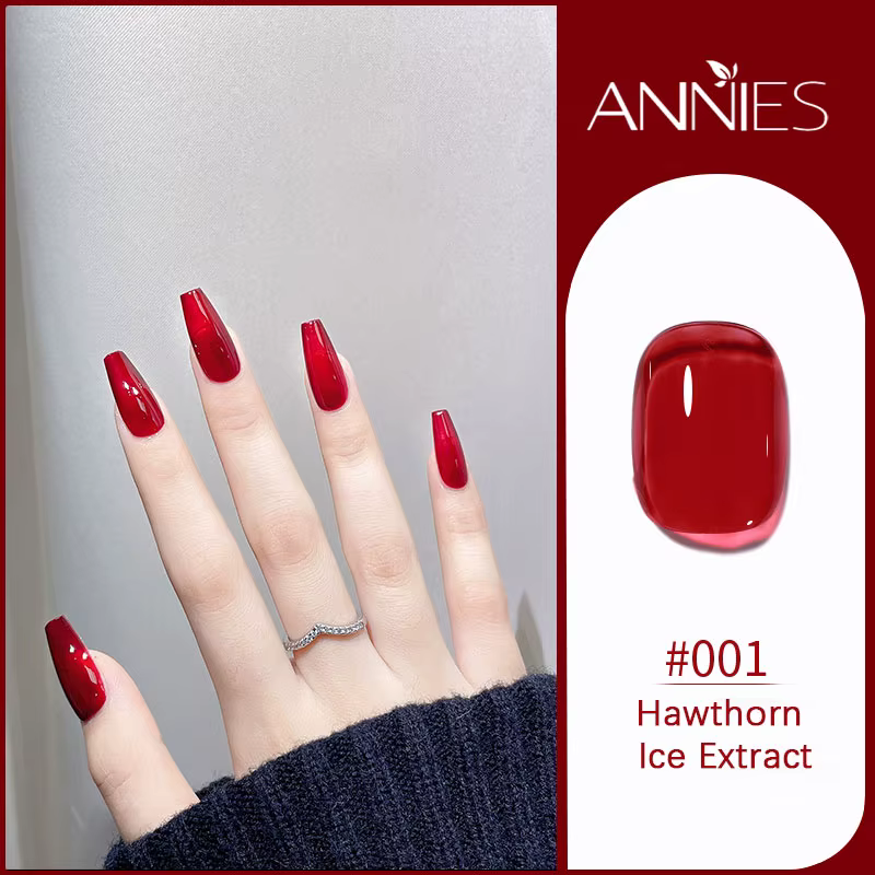 Annies Gel vernis à ongles rouge nu Gel à ongles Semi Permanent solide vernis à ongles tremper Gel U