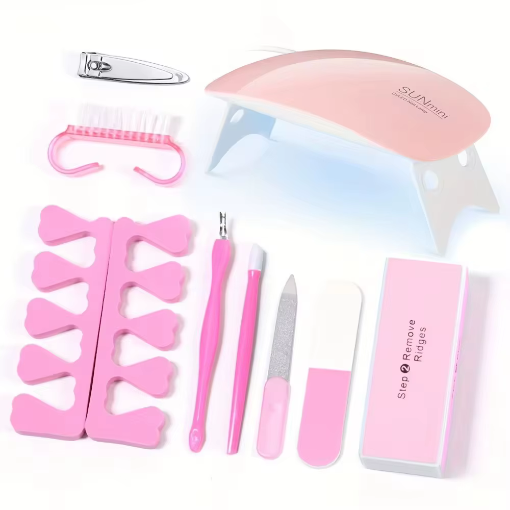 LINMANDA ensemble de manucure USB perceuse à ongles électrique Kit de lime de vernis avec lampe à LE
