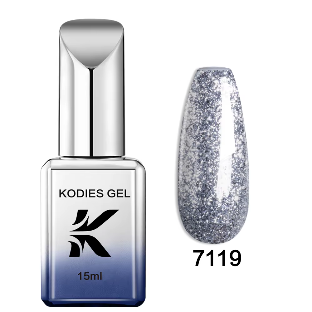KODIES GEL-Verhéritage à Ongles Gel Platine, Ultra Sparking, Argent, Or, Verhéritage Gel, Semi Conti