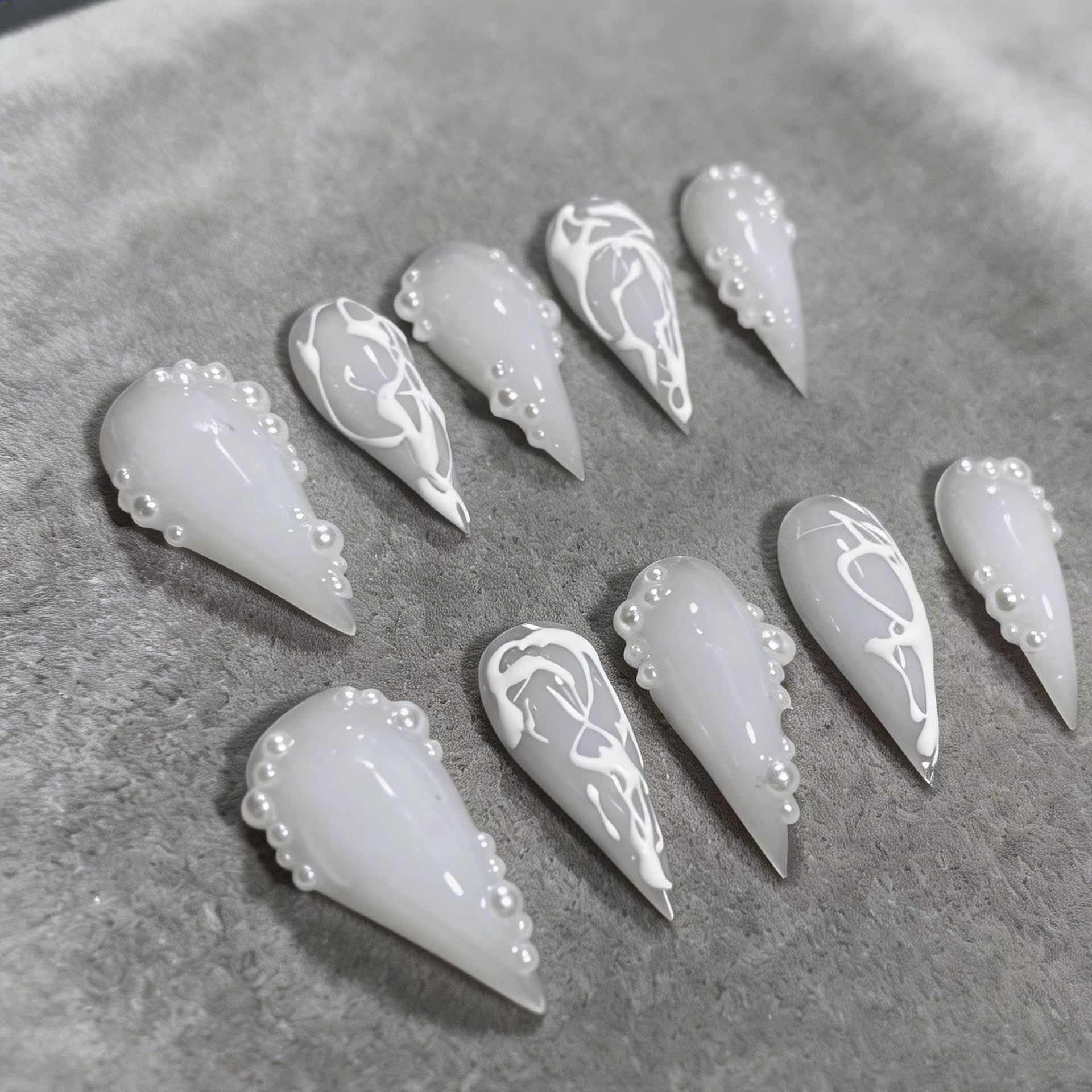 Nouvelles pièces d'ongles portables à motif griffe de dragon et armure de dragon, très vendues en Eu