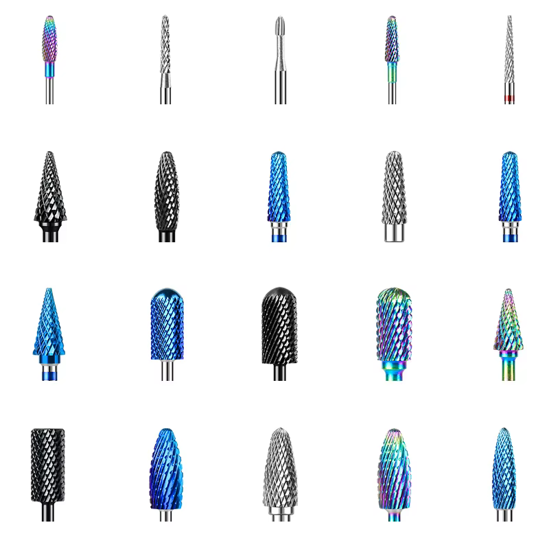 Forets à ongles en carbure, 67 Styles, fraise électrique rotative en céramique pour manucure, dissol