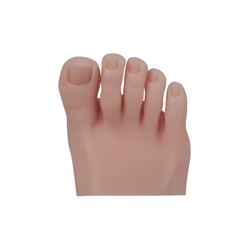 Pied d'entraînement pour Nail Art, 1 paire, faux demi-pied pour la pratique du pédicure, résistance