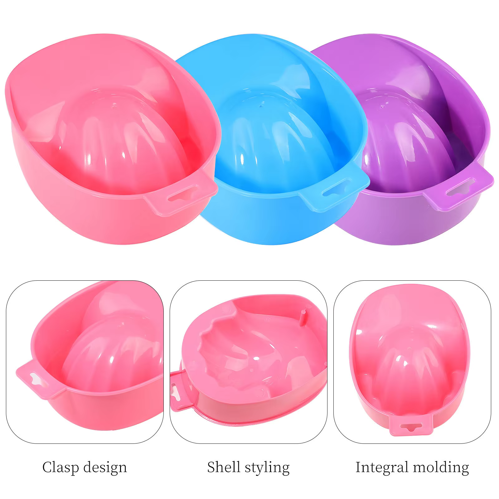 Dissolvant de lavage des mains pour Nail Art, bol de trempage, fournitures pour ongles en acrylique,