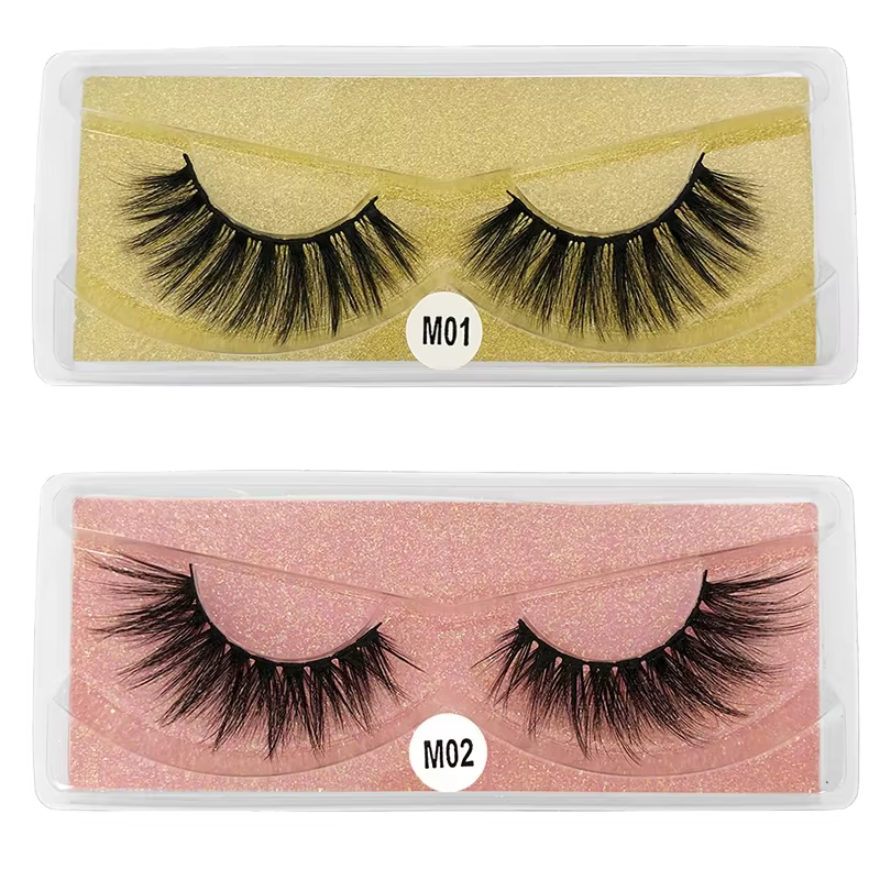 Cils de vison en gros 20 pièces cils de vison 3d faux cils naturels faux cils maquillage faux cils e