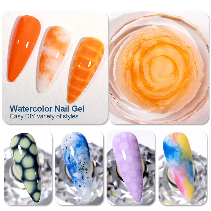 AS Tpo gratuit clair floraison Gel vernis 15ml UV LED tremper vernis à ongles pour effet d'épandage 