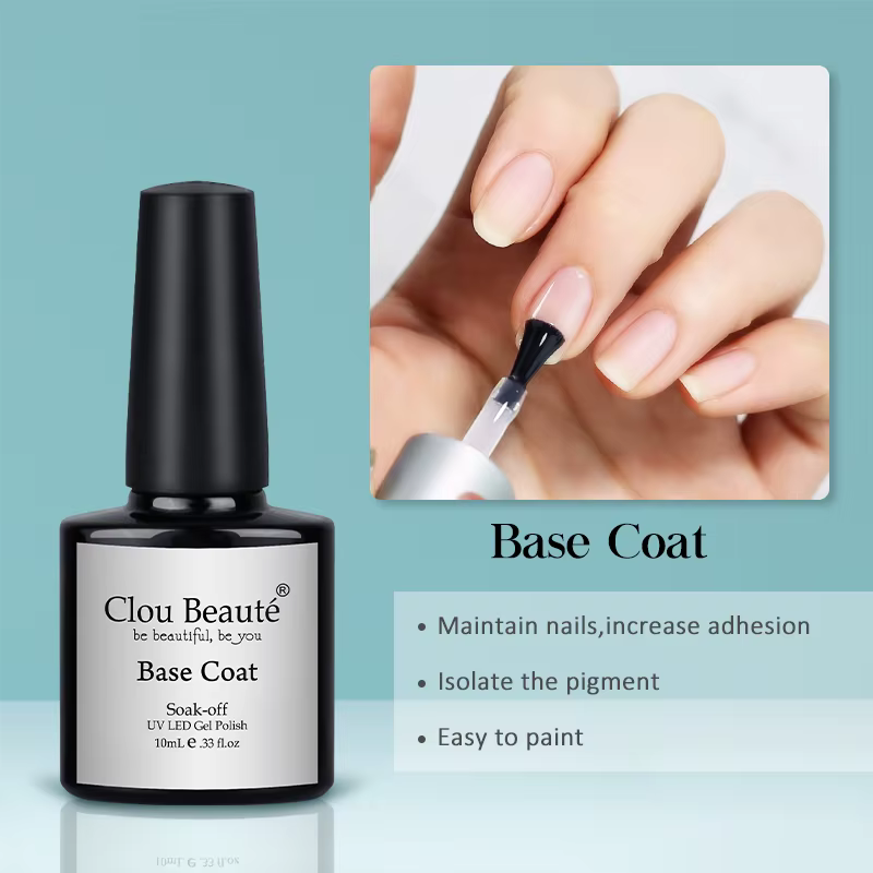 Clou Beaute 15ml rouge noir blanc vert néon Gel vernis à ongles couche de finition velours haut 400 
