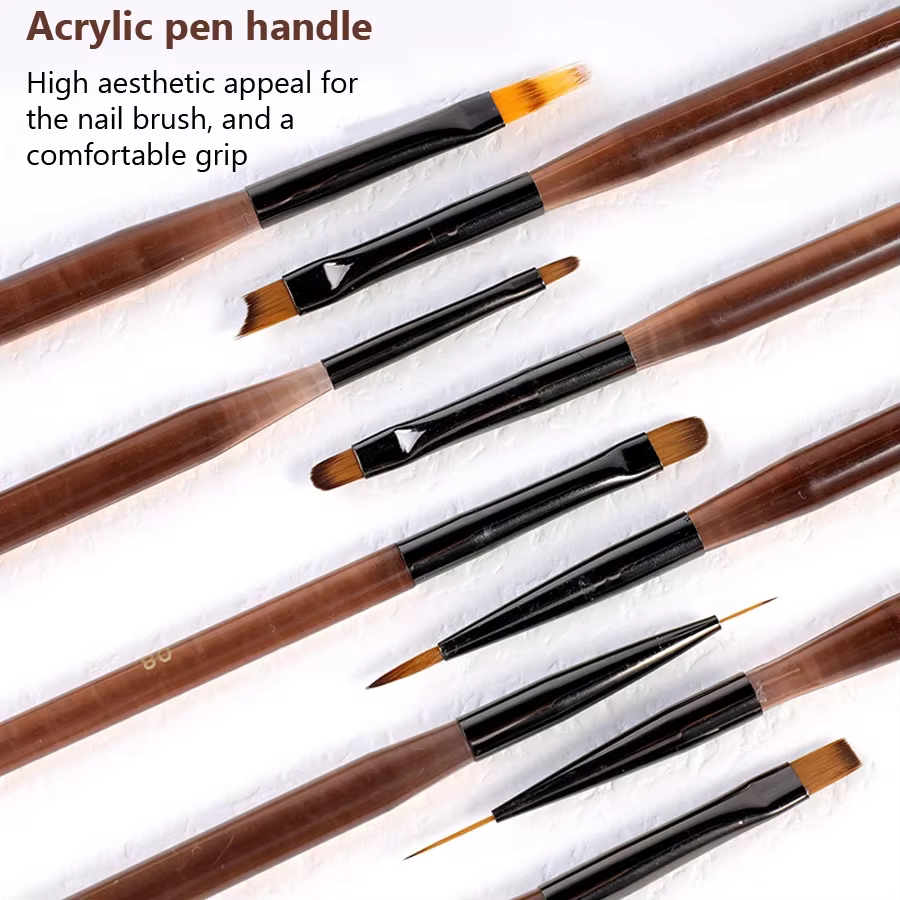Ensemble de pinceaux à ongles pour professionnel et domestique, stylos de travail tatifs, peinture a