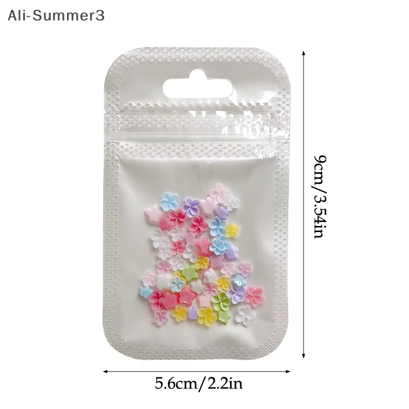 Mélange coloré de fleurs à cinq pétales, breloques pour ongles, décorations pour ongles, outils de m