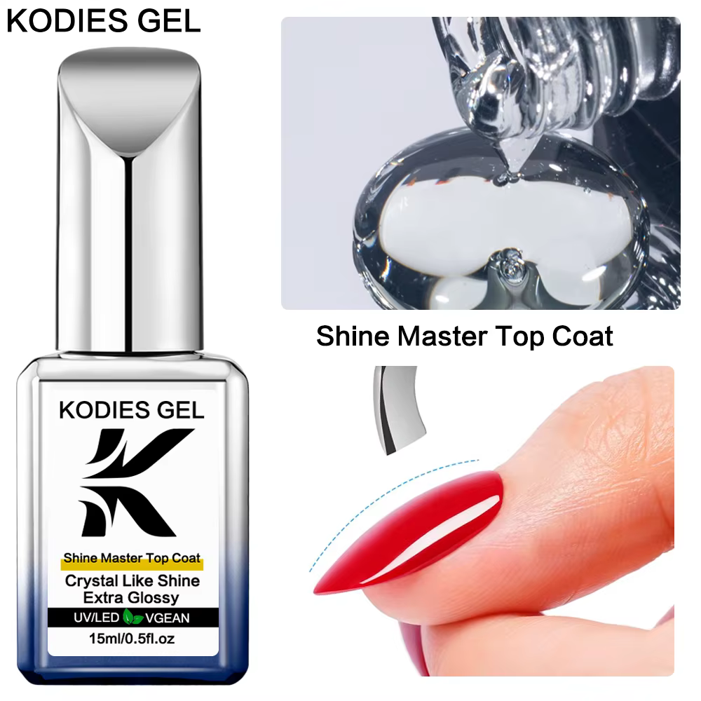 KODIES GEL velours mat couche de finition couche de Base Gel vernis à ongles UV clair givré effet ma
