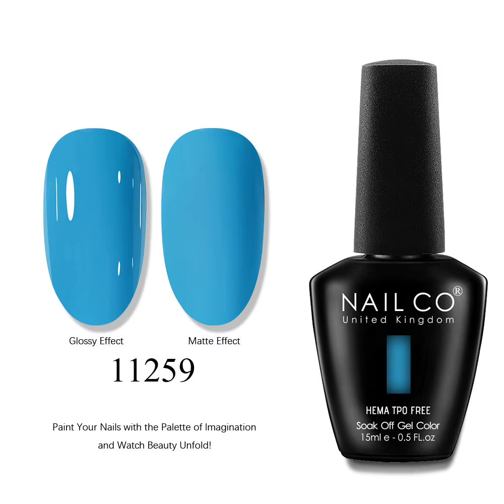 NAILCO série de couleurs bleues vernis à ongles Gel pour manucure Nail Art vernis hybride Semi-perma