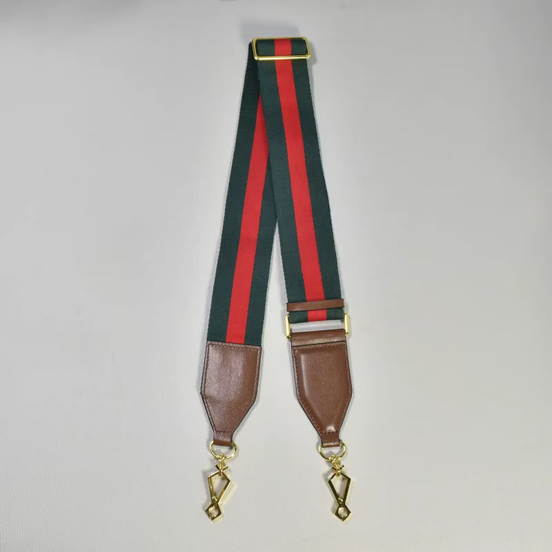 Sangle d'épaule en toile de 5 cm de large pour sac GUCCI Horsebit 1955, longueur réglable, couleur r