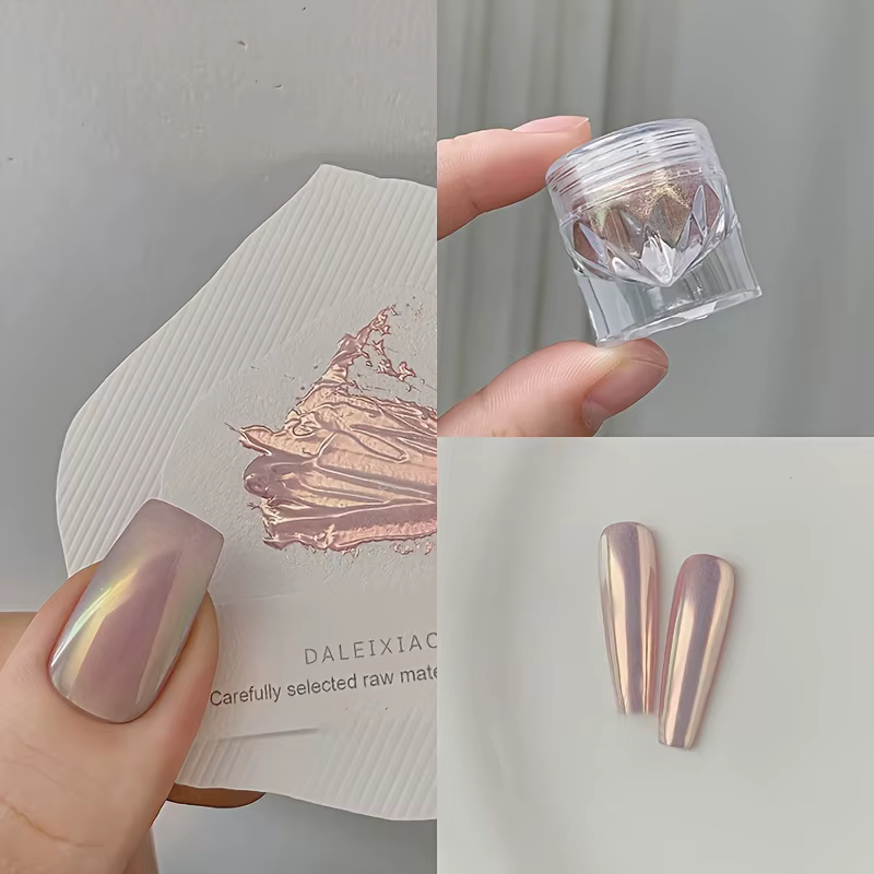 Poudre à ongles dégradée Aurora, effet miroir galvanisé multicolore, paillettes scintillantes pour N