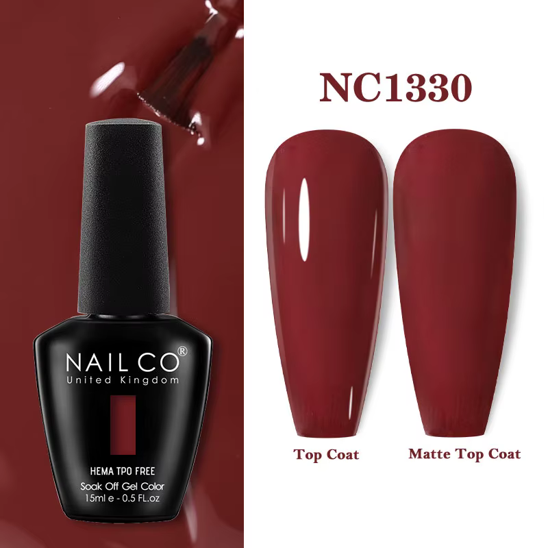 NAILCO 15ml couleur rouge série Gel vernis café Gel vernis à ongles maximalisme rougeâtre Gellak Des