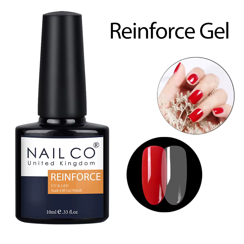 NAILCO Vernis à ongles en gel 15ml SANS HEMA ET SANS TPO Base et Top Coat sans résidu Transparent Pr