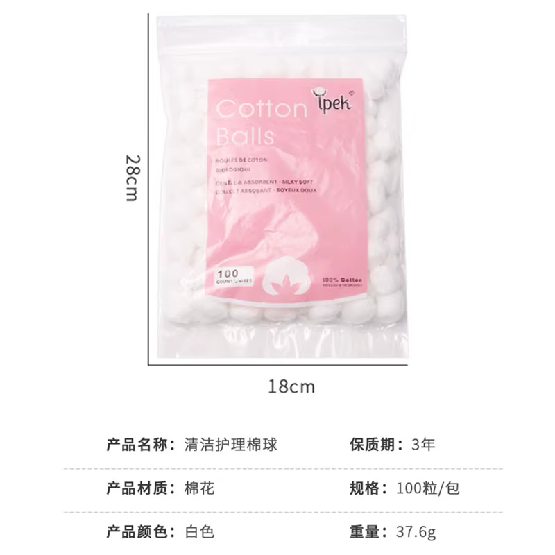 100 pièces/paquet boules de coton dissolvant de vernis à ongles outil de nettoyage UV Gel ongles con