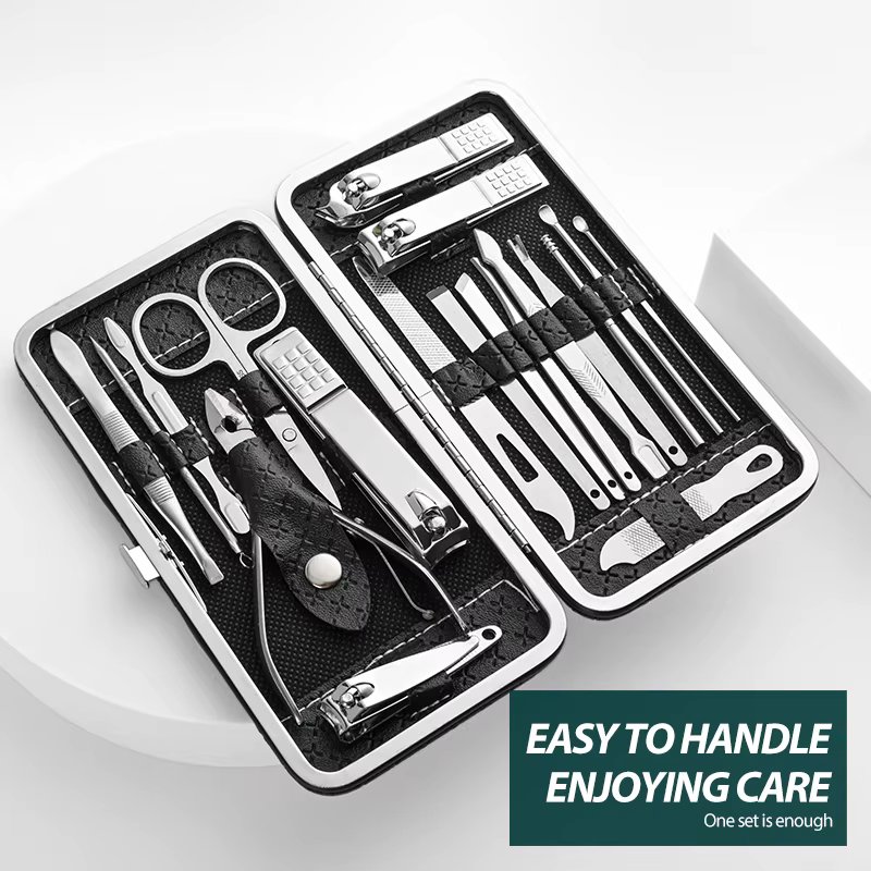 Ensemble de coupe-ongles grande taille pour la maison, pince à peau de fréquence alertes onale pour