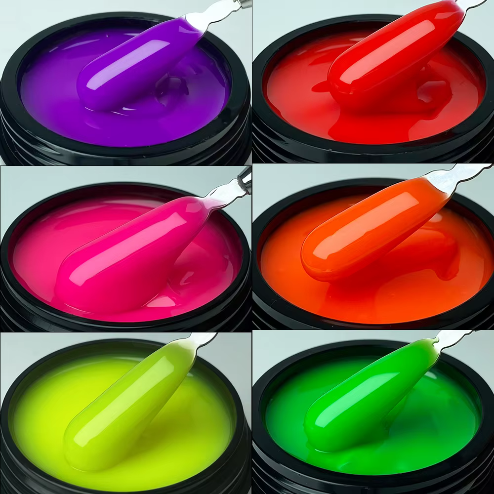 Jillnails 100g paillettes miroitant laiteux dur Gel constructeur ongles pour Extensions d'ongles ble